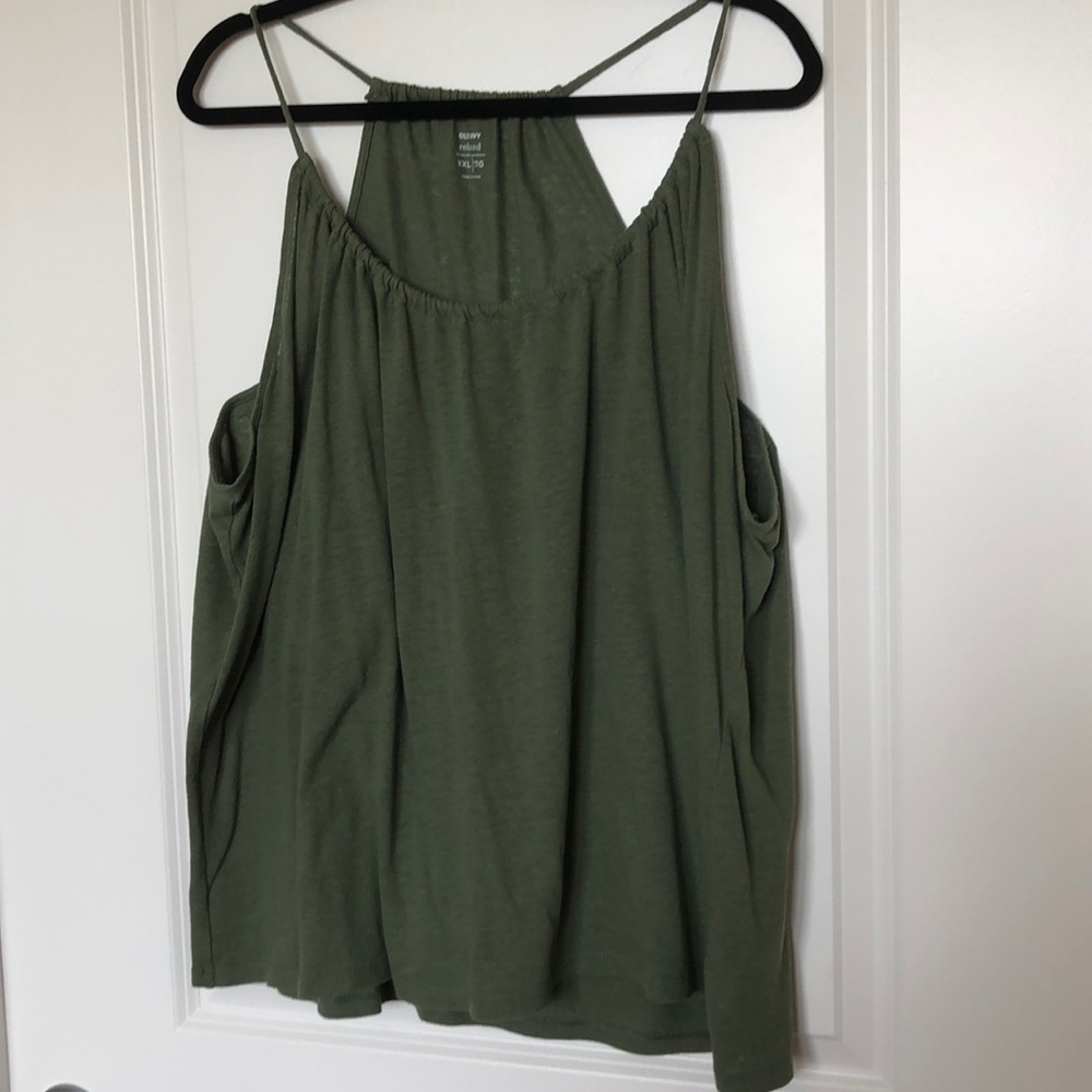 Old Navy Green Scoop Tank